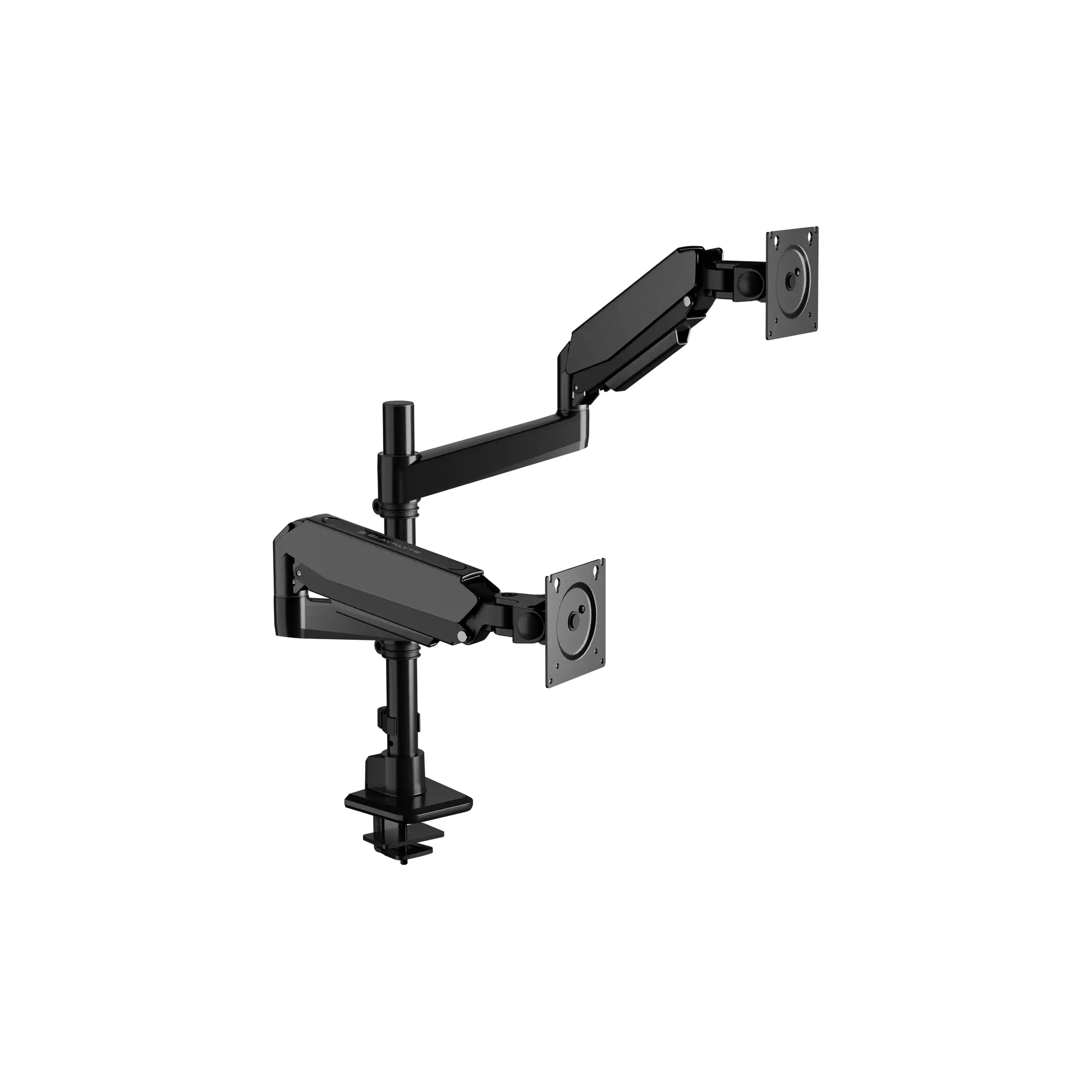 Blacklyte Atlas black dual monitor arm