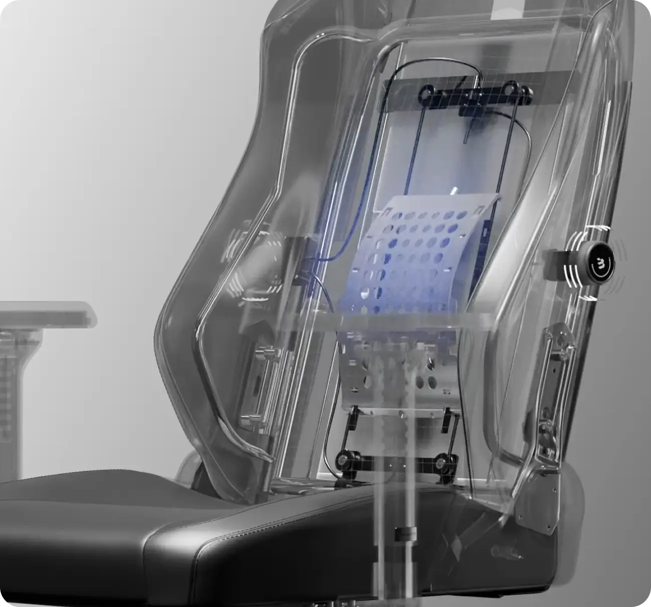 Integrated 4-Way Dynamic Lumbar Support