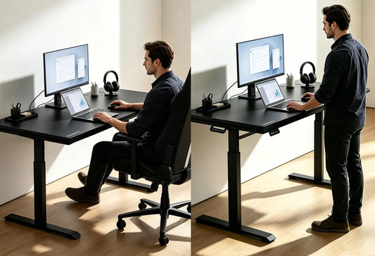Blacklyte electric standing desk height range
