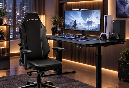Blacklyte gaming chair suitable for console gaming setup