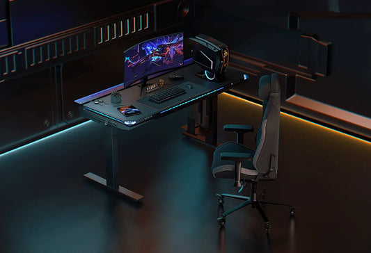 Standing ergonomic gaming desk