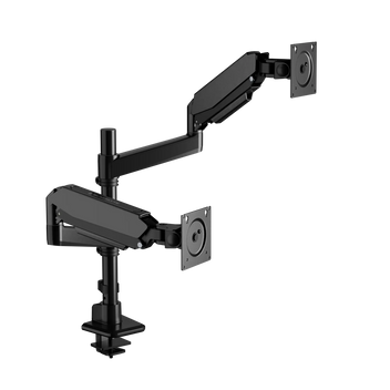 Blacklyte Atlas black dual monitor arm