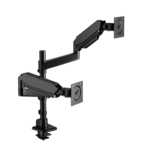 Blacklyte Atlas black dual monitor arm