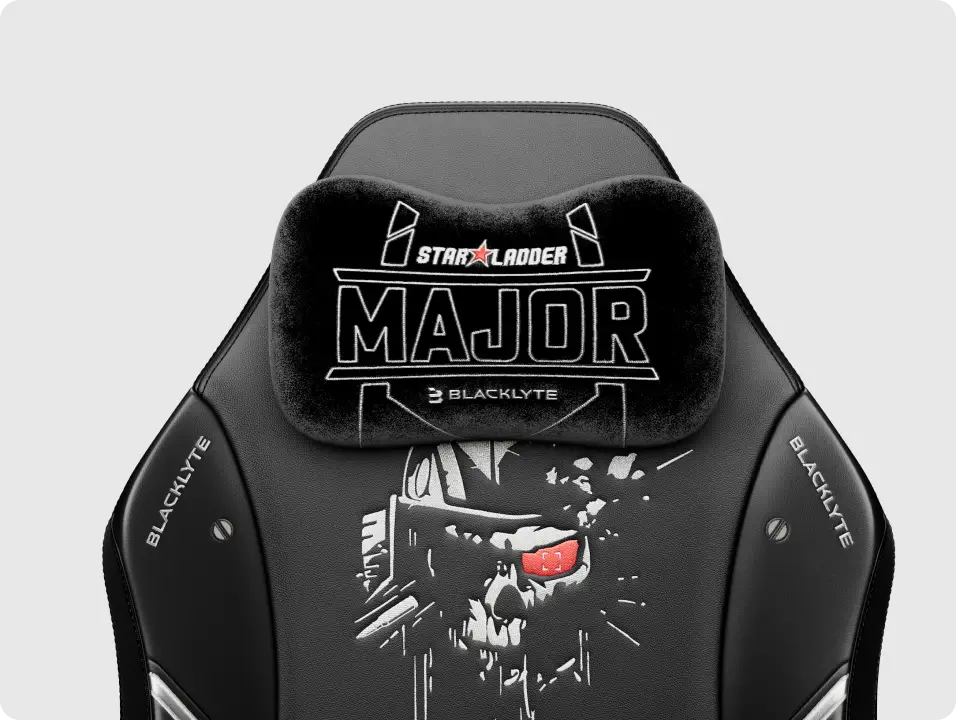 Budapest Major Edition gaming chair with a magnetic neck pillow