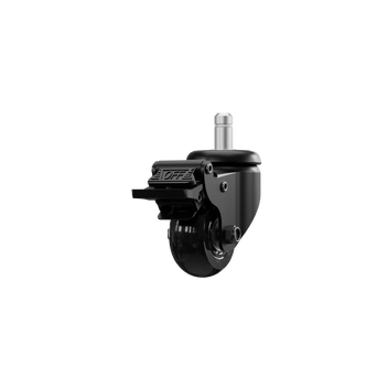 Lockable blade casters for gaming chairs