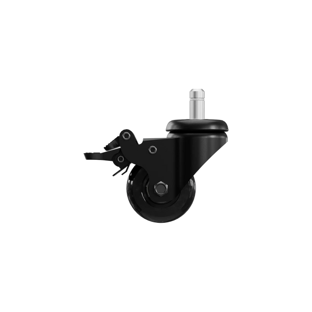 Lockable blade casters for gaming chairs