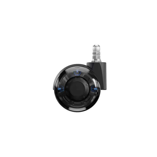 Luminous roller blade casters for gaming chairs