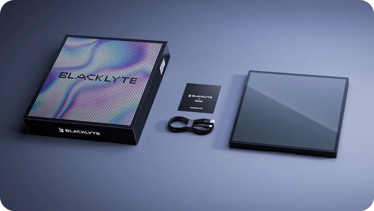 <p>Pixels with an Attitude </p><p>BLACKLYTE 64 x 64 Pixel Art LED Display</p>