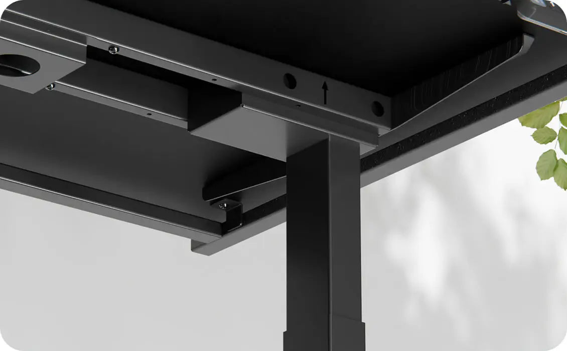 Atlas Lite height adjustable standing desk with industrial-grade steel frame