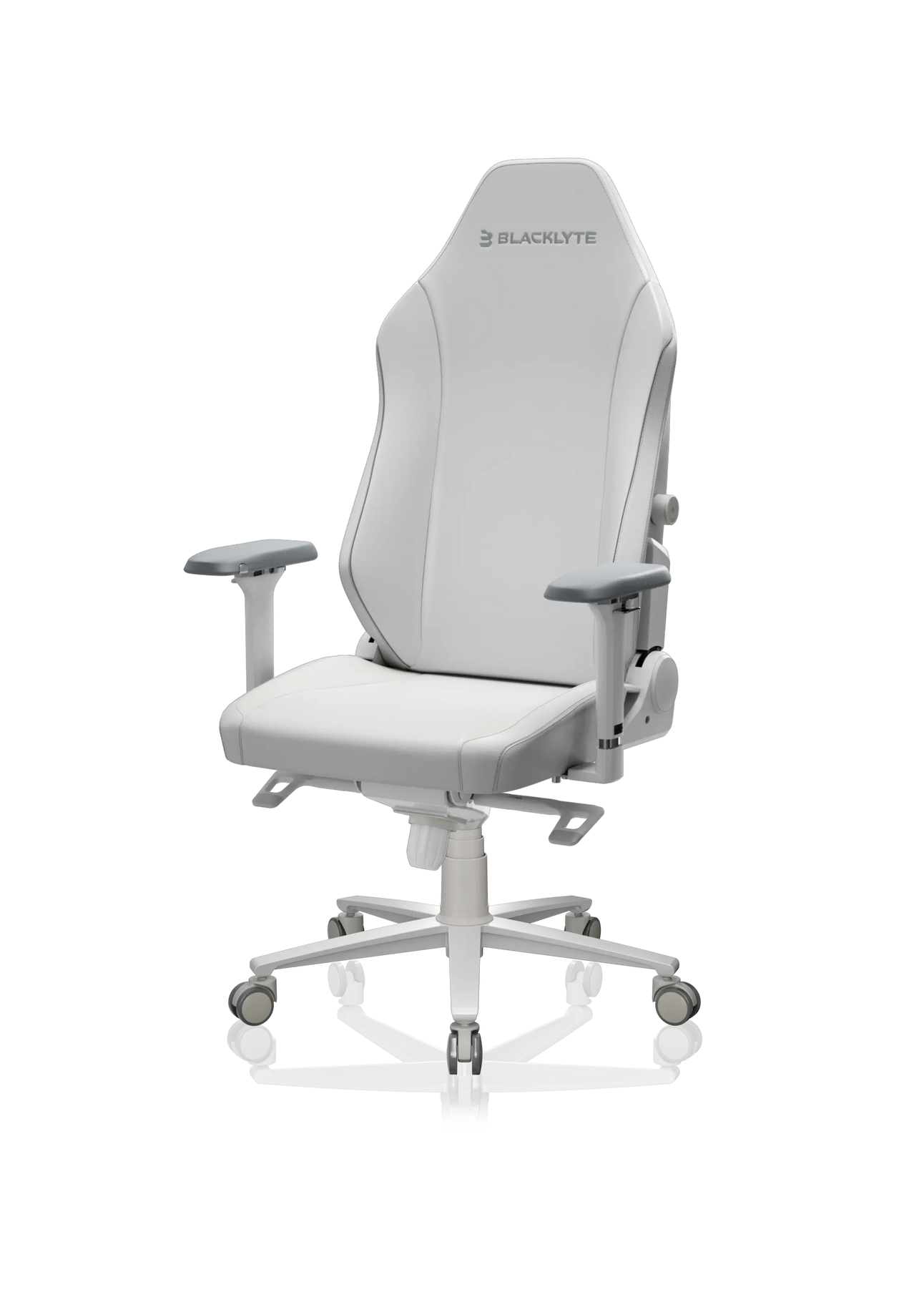 Blacklyte Athena Pro White Leatherette Gaming Chair