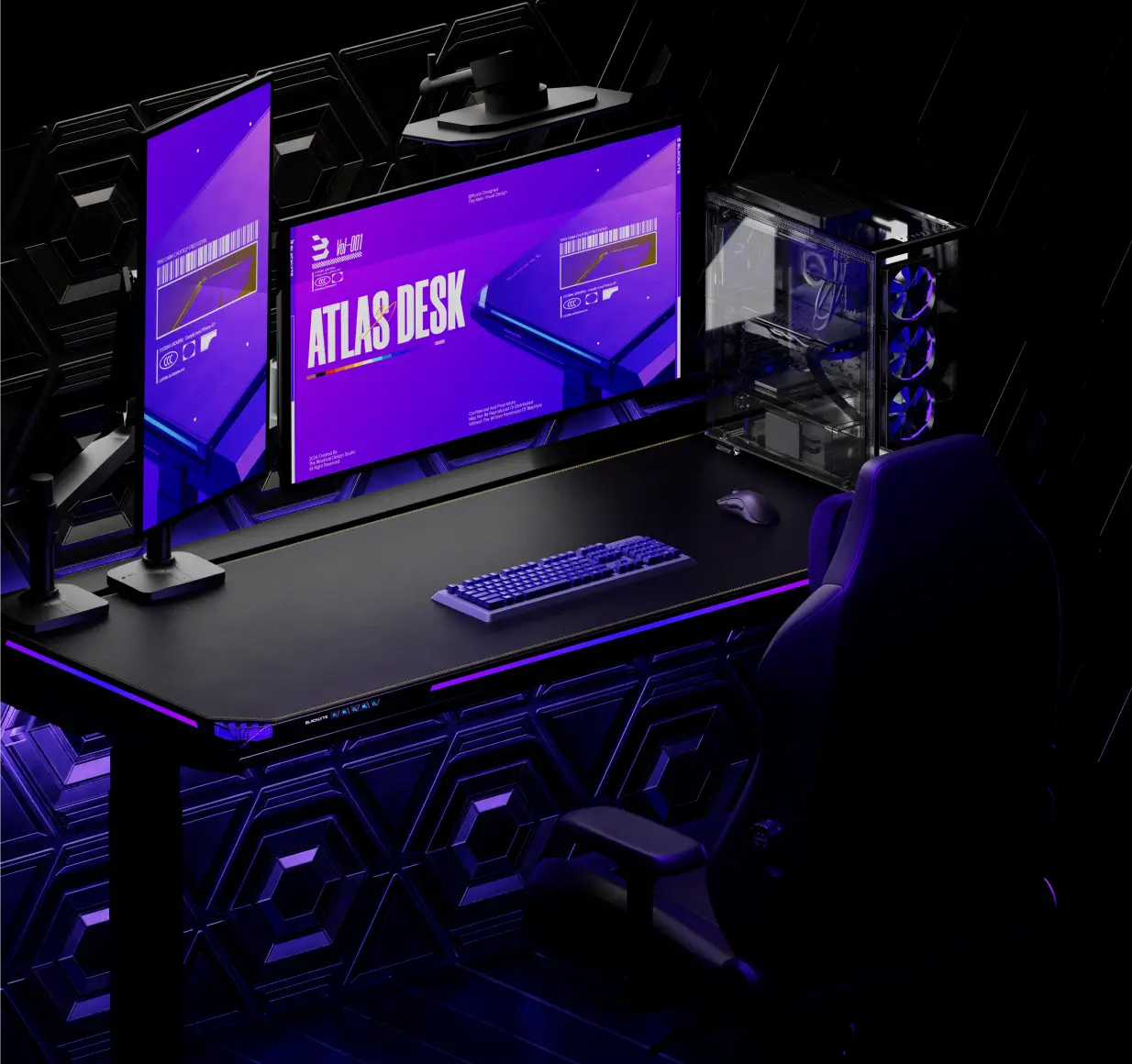 Blacklyte Atlas Desk