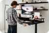 Cheap standing gaming desk with cable management
