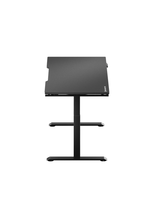 height adjustable black standing desk