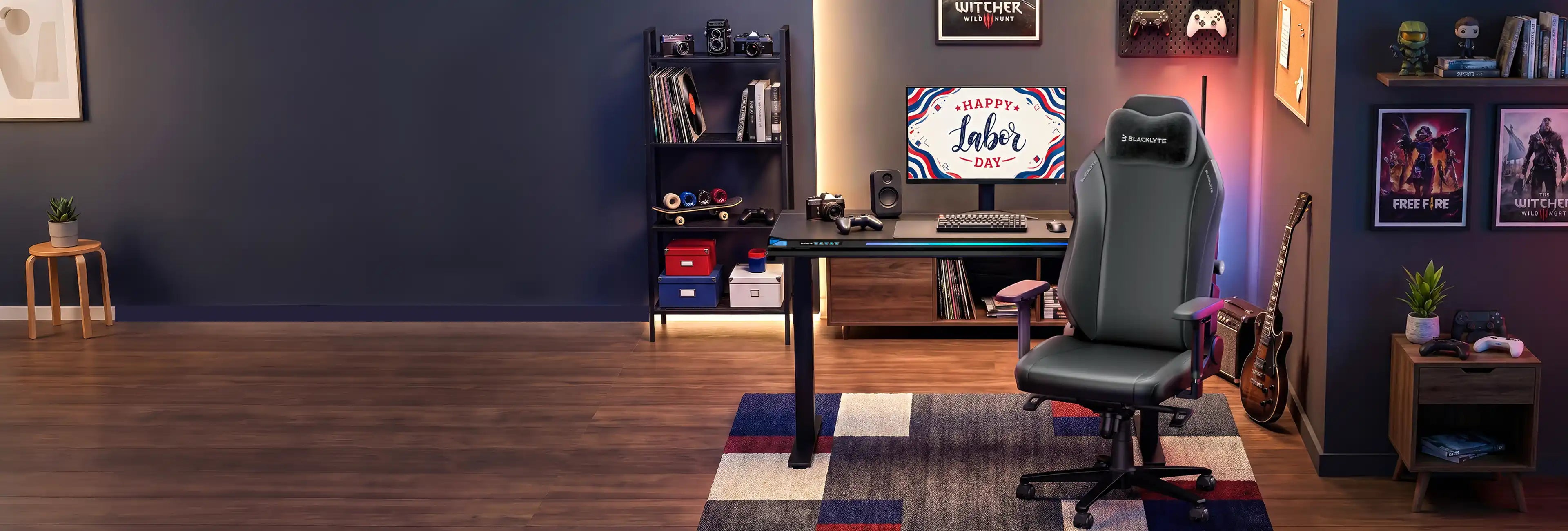 Blacklyte labor day sale on gaming chairs and desks