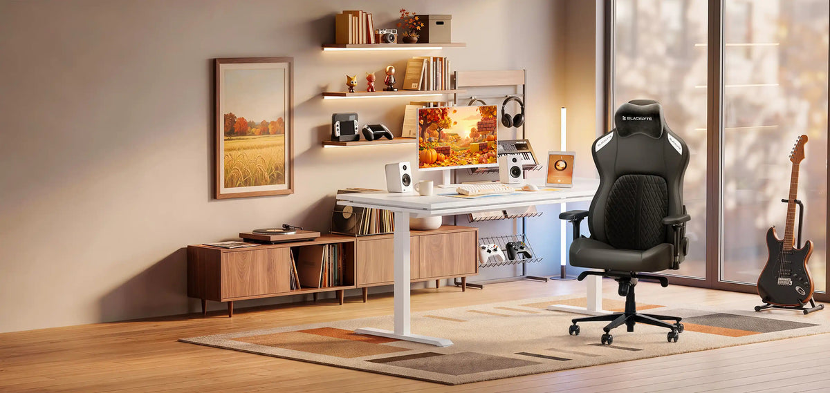 Blacklyte Fall Sale gaming chairs and desks