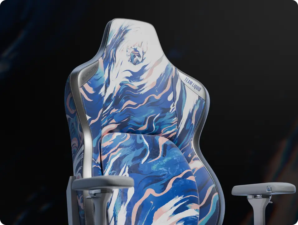 Blacklyte Kraken Pro Team Liquid Gaming Chair with Dynamic Lumbar Support