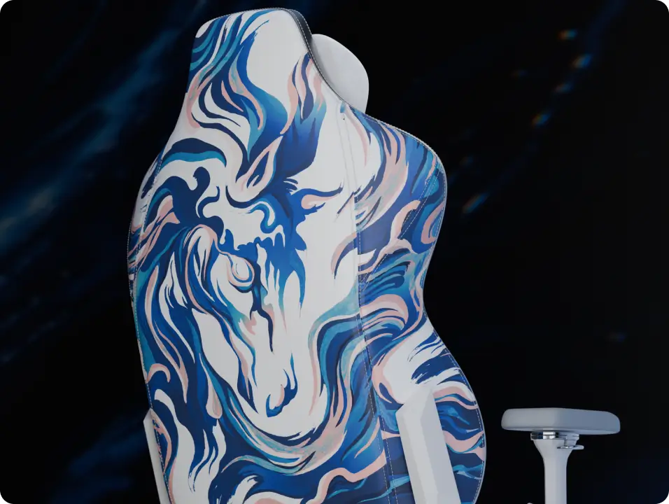 Blacklyte Kraken Pro Team Liquid Year of the Horse Edition Backrest Design