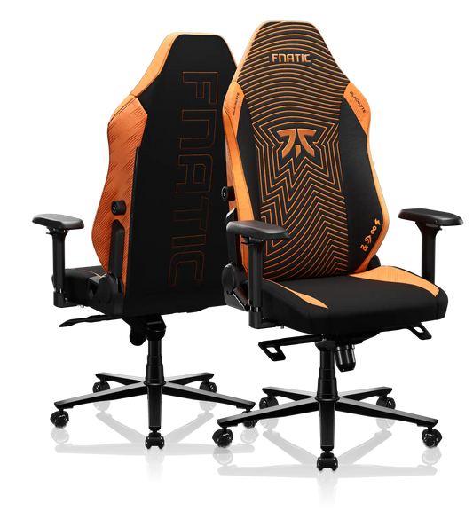 Fnatic gaming chair with peak performance supported by Blacklyte