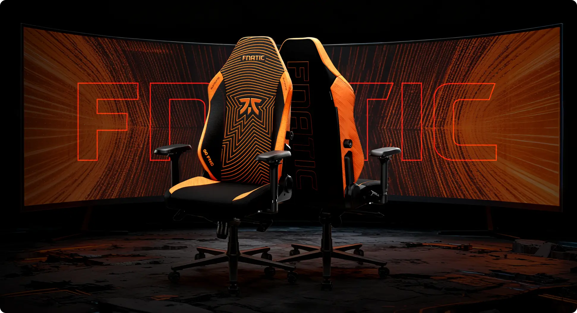 Fnatic gaming chair for esports and gaming setup