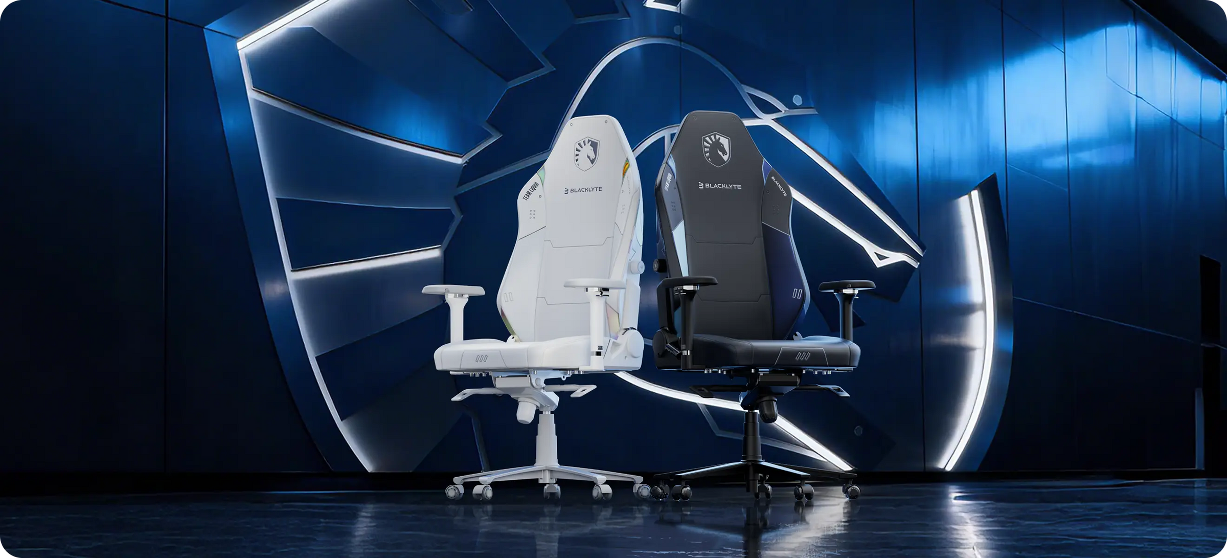 Blacklyte Athena Pro Team Liquid Edition Gaming Chairs - Blue and White