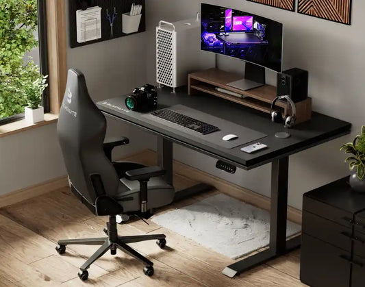 Blacklyte ergonomic gaming chair and desk for long hours gaming and work