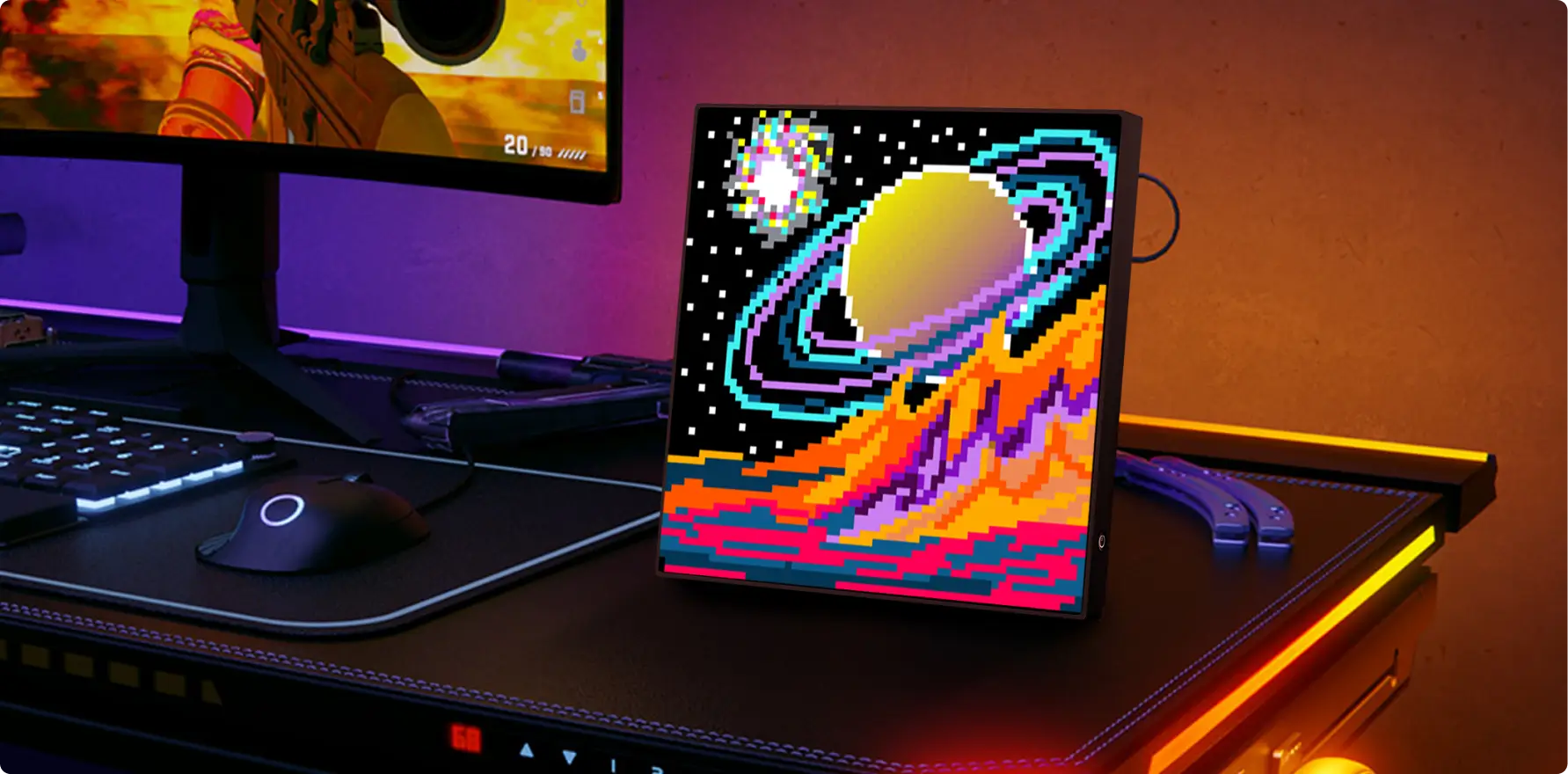 BLACKLYTE 64 x 64 Pixel ArtLED Display