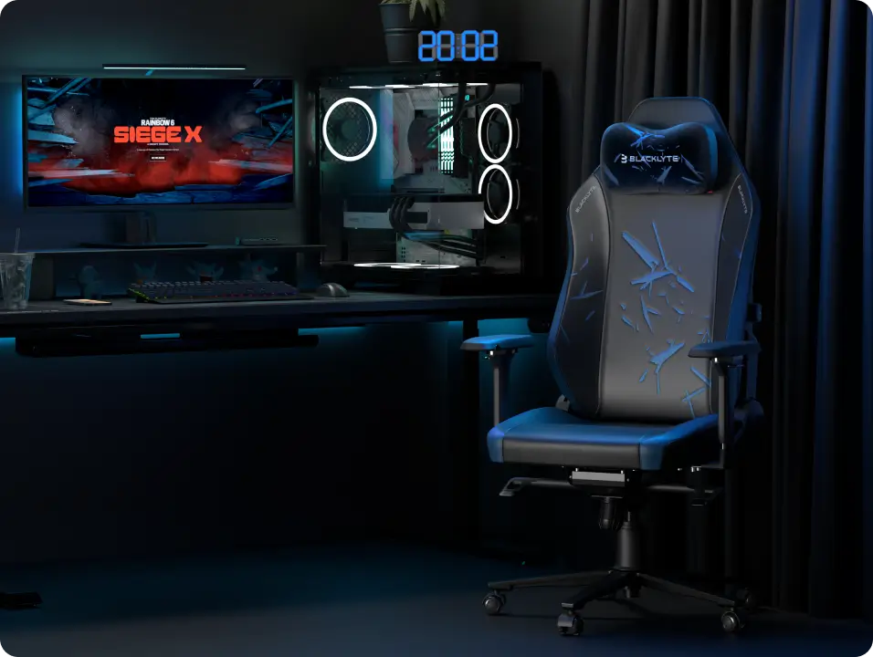 Ergonomic R6 Siege Edition gaming chair optimized for posture and comfort